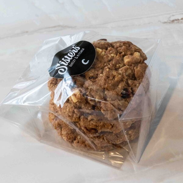 Oatmeal Cranberry / Witte Callebaut Chocolade Koeken (4 st)